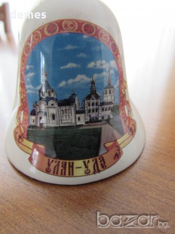  Порцеланова камбанка-5 см-сувенир от Улан Уде-Русия