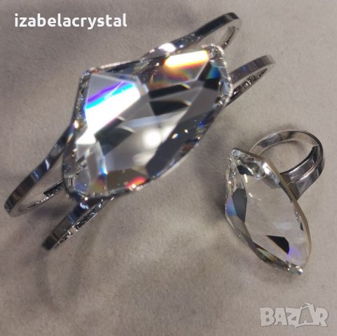 Пръстен"Galactic Flat Fancy" Сваровски Crystals from SWAROVSKI ®