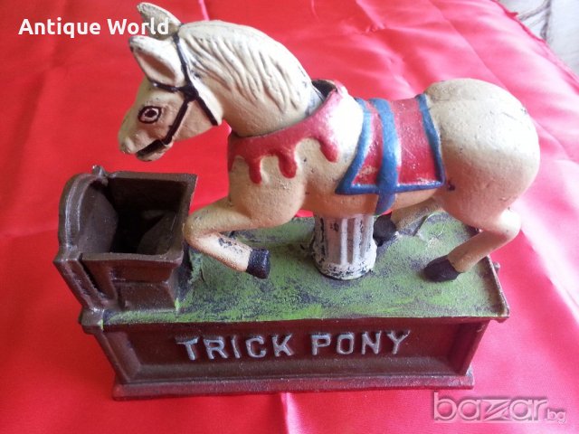 Старинна Американска ЧУГУНЕНА Играчка Патент 1885г., снимка 3 - Антикварни и старинни предмети - 18634804