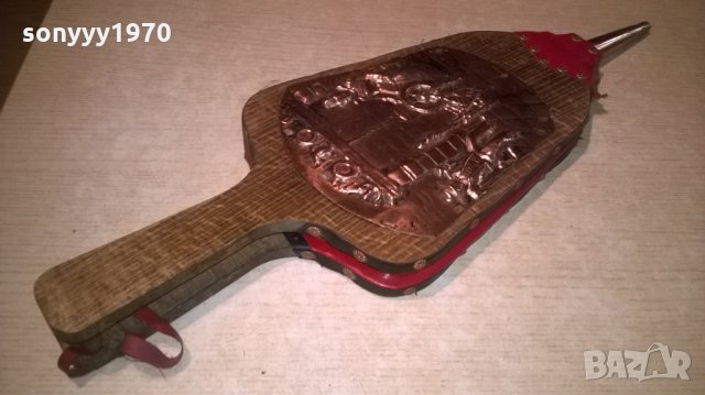 АНТИК-духало за камина-55х18см-внос швеицария, снимка 4 - Колекции - 26177962