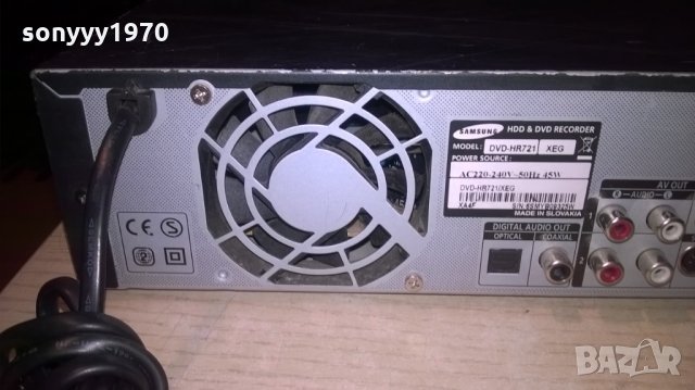 samsung dvd-hr721xeg hdd & dvd recorder-внос швеицария, снимка 14 - Плейъри, домашно кино, прожектори - 23937349