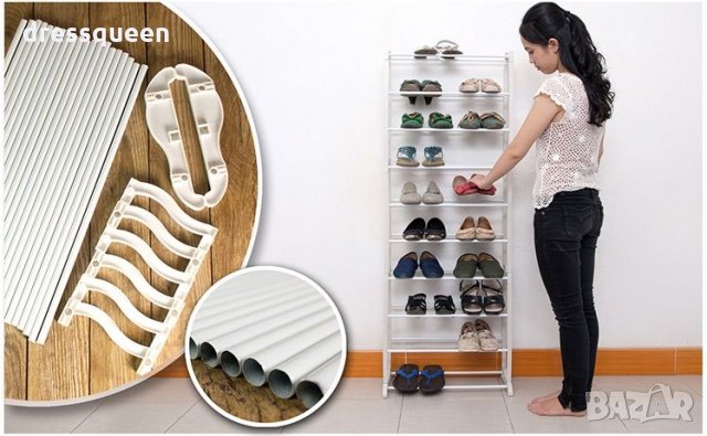 Shoe Rack Подвижен стелаж за 30 чифта обувки, снимка 7 - Други стоки за дома - 24810995