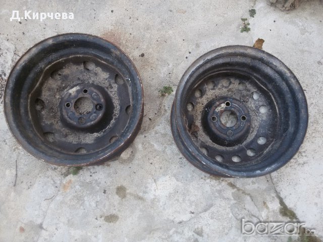 4 бр. железни джанти размер 14  за лек автомобил  , снимка 2 - Гуми и джанти - 15744309