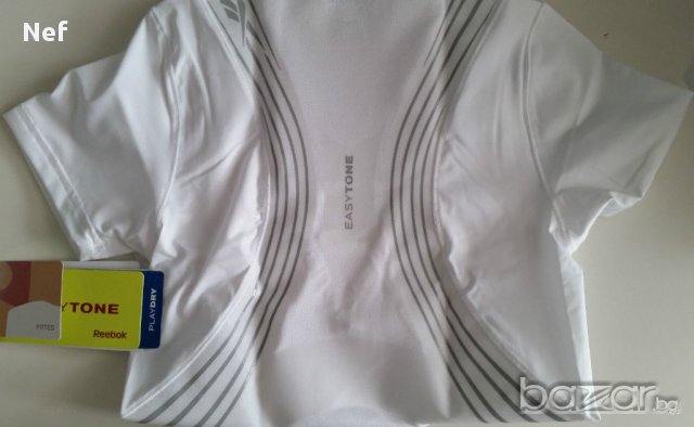 Фитнес тениска Reebok Easytone Short Sleeve Taped Toning Top , снимка 8 - Тениски - 17463814