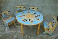 Детска маса с 4 стола, снимка 1 - Мебели за детската стая - 18547003