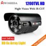 1200tvl 1/4" HD IR LED IR-CUT 6 Array Охранителна Ден/Нощ Камера. Удароусточива. Водоустойчива., снимка 2