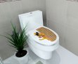 жираф дракон стикер лепенка за wc тоалетна чиния за капака