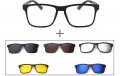 Слънчеви очила 5 в 1, снимка 1 - Слънчеви и диоптрични очила - 21405709