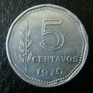 5 центаво 1970, Аржентина, снимка 1 - Нумизматика и бонистика - 15753328