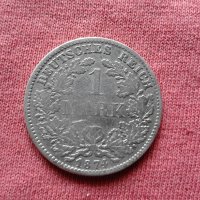 1 марка 1874 г. Германия - Сребро, снимка 1 - Нумизматика и бонистика - 25033806