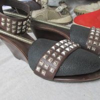 НОВИ шик дамски сандали , летни обувки N - 37 - 38 ASH® original, 3x 100% естествена кожа, снимка 5 - Сандали - 26124464