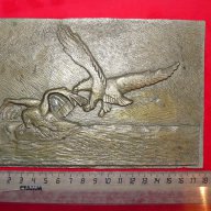 "орлово гнездо"-бронзова пластика,барелеф, снимка 4 - Антикварни и старинни предмети - 15382986