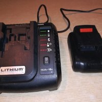 black & decker lithium power-charger+battery-внос швеицария, снимка 1 - Други инструменти - 21444555