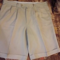 Мъжки къс панталон с маншети светло бежов №50, снимка 1 - Къси панталони - 18817979