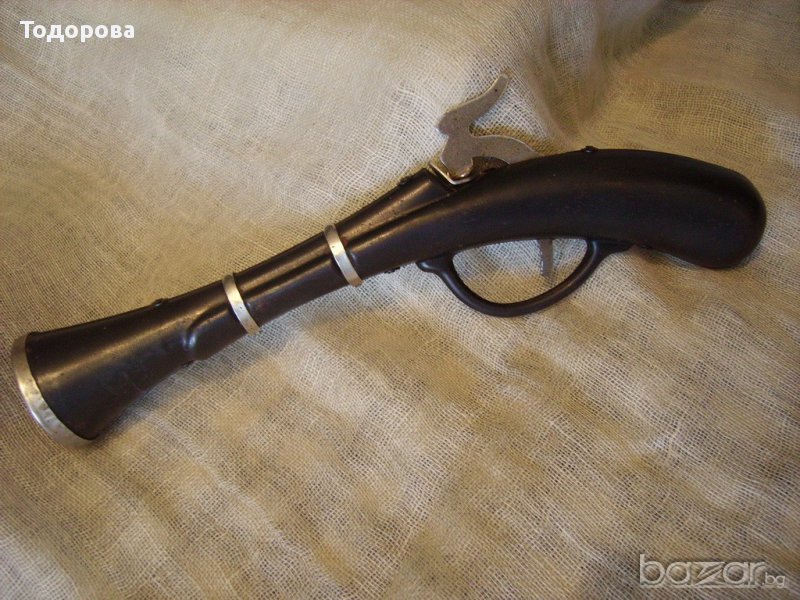 Пищов тромблон-старинна играчка, снимка 1