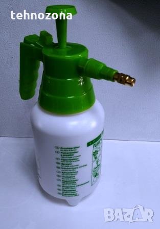 Пулверизатор - пръскачка с ръчна помпа за дома и градината, 1л, снимка 1