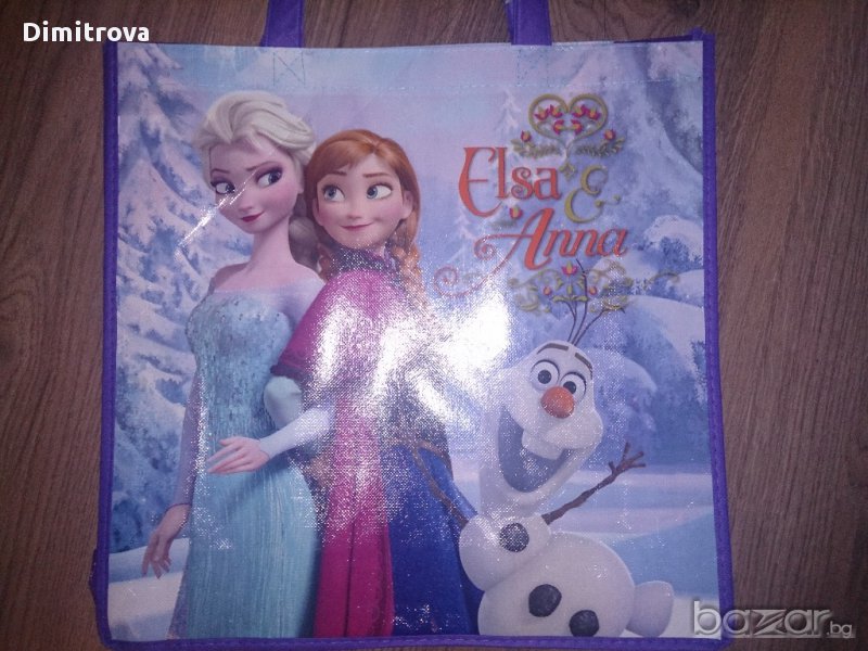 Чанта Замръзналото кралство, Дисни (Елза, Анна и Олаф), снимка 1