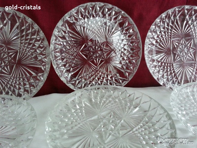 сервиз кристални чинии полски кристал , снимка 1