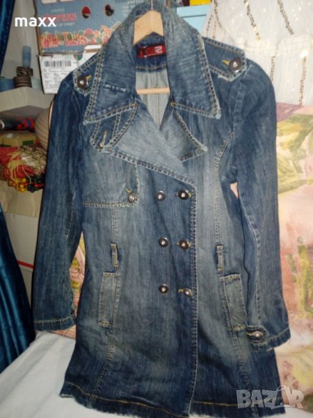 Протъркан дънков джемпър B 52 clothing, снимка 1