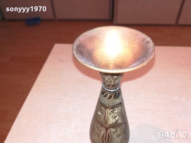 красива ваза-мед/месинг-внос швеицария, снимка 6 - Колекции - 21615289