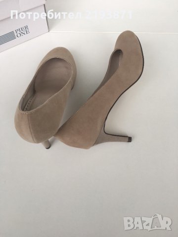Нови естествена кожа набук обувки Pier One номер 37, снимка 10 - Дамски елегантни обувки - 24652919