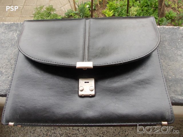 чисто нова кожена чанта за документи, снимка 1