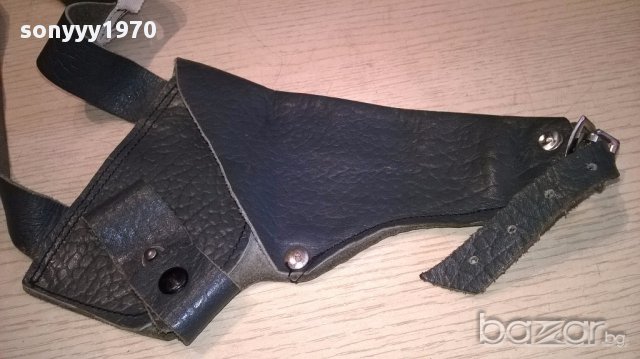 Кобур-кожен с презрамки-внос швеицария, снимка 2 - Оборудване и аксесоари за оръжия - 14786108