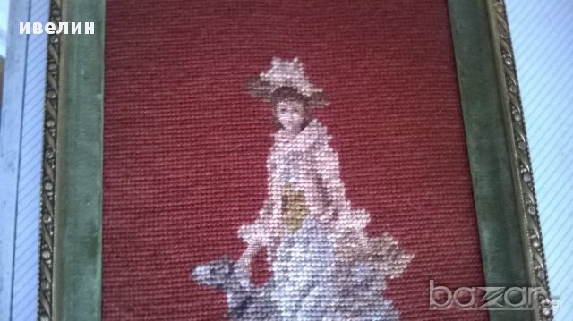 картина-викторианска дама, снимка 4 - Гоблени - 17467095