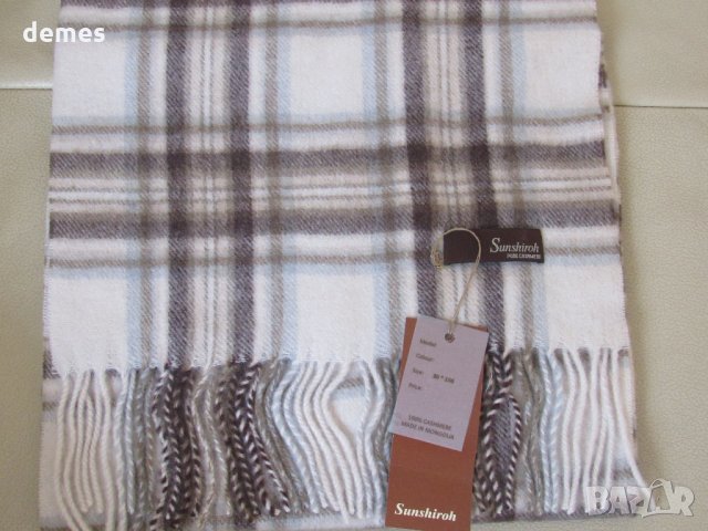 Фин шал 100% кашмир, каре, Монголия, снимка 8 - Шапки - 23511551