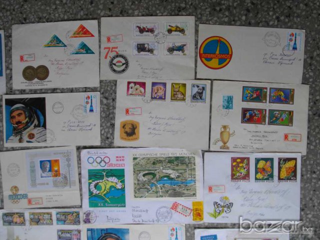 Лот от пликове с марки пътували, снимка 4 - Други ценни предмети - 7623193