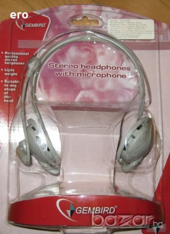 Стерео слушалки с микрофон LOGITECH, GEMBIRD