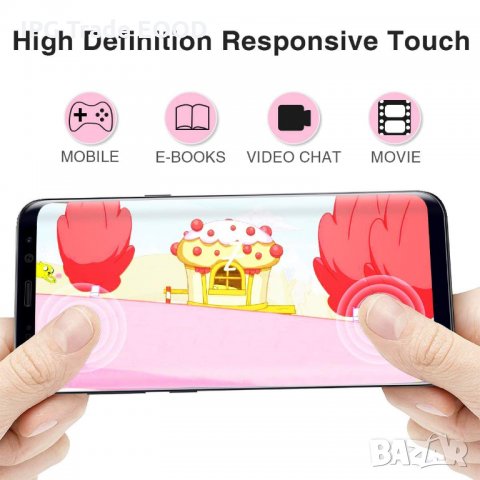 Samsung Galaxy S8 Plus стъклен протектоr Цял, снимка 4 - Фолия, протектори - 23089480