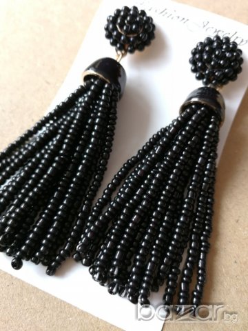 Обеци "black", снимка 5 - Обеци - 20619071