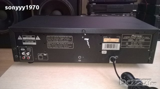 поръчан-Pioneer ct-w208r reverse/dolby bc nr-2 гнезда-внос швеицария, снимка 11 - Ресийвъри, усилватели, смесителни пултове - 15846282