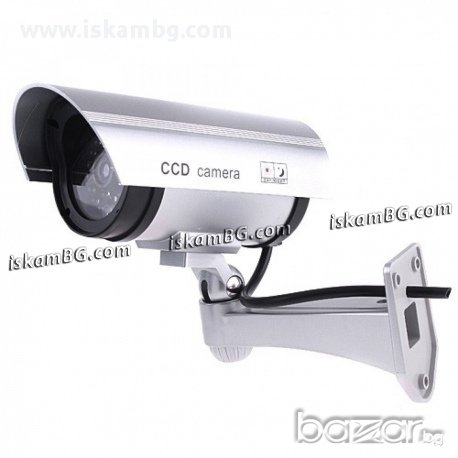 Фалшива камера за видеонаблюдение ГОЛЯМА - код 1100, снимка 5 - Други - 13574260