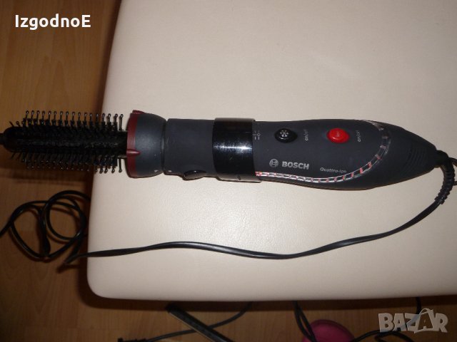 Уникална Bosch Четка за оформяне на прическа BrilliantCare Quattro-Ion PHA5363, снимка 6 - Преси за коса - 24405859