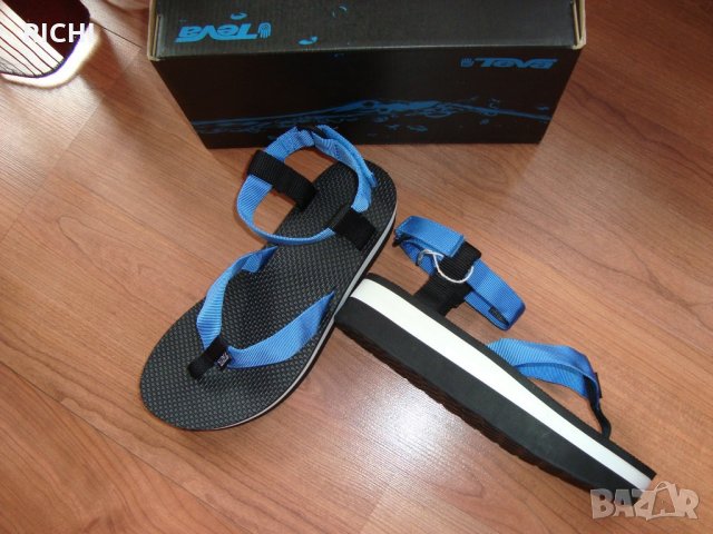 Намалени на 50лв - TEVA Flatform French Blue Platform Sandals - нови сандали, снимка 2 - Сандали - 21988728