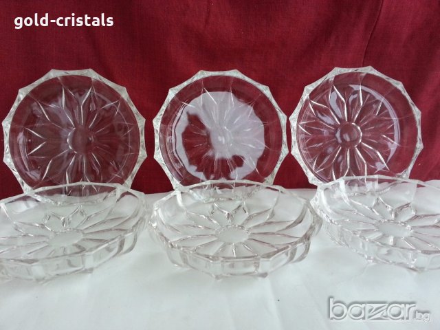  кристални чинии, снимка 1 - Чинии - 19796520