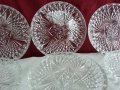 сервиз кристални чинии полски кристал 