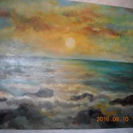 Картина "Морски Изгрев", снимка 2 - Картини - 15476624