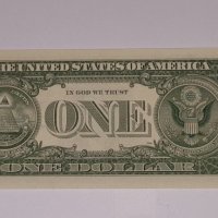 $1 Dollar Silver Certificate 1957-B.Block R A. UNCIRCULATED, снимка 5 - Нумизматика и бонистика - 16996460