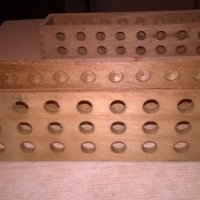 АНТИК-cemical-ретро поставки-дървени с дупки 11мм, снимка 3 - Колекции - 23167752