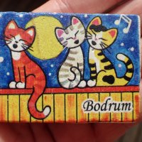 каменен магнит Три котенца от Бодрум , снимка 11 - Колекции - 19422055