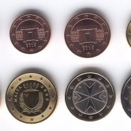 Малта Евро Монети - пълен сет 2008 г., снимка 3 - Нумизматика и бонистика - 15990645