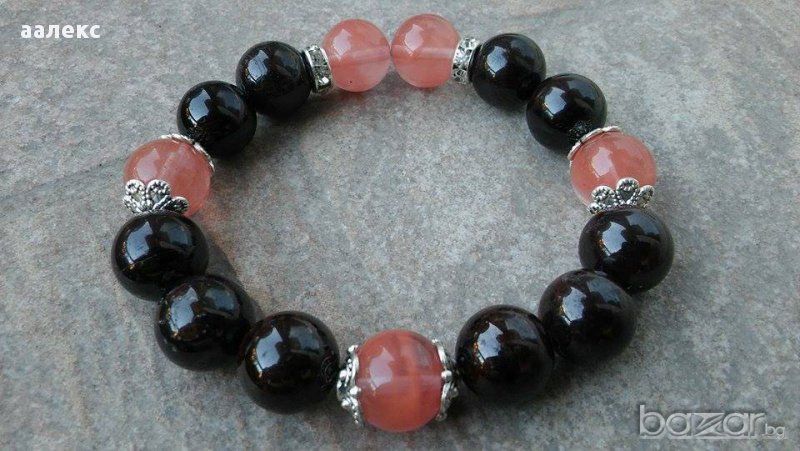 Ръчно изработена гривна от естествени камъни, снимка 1