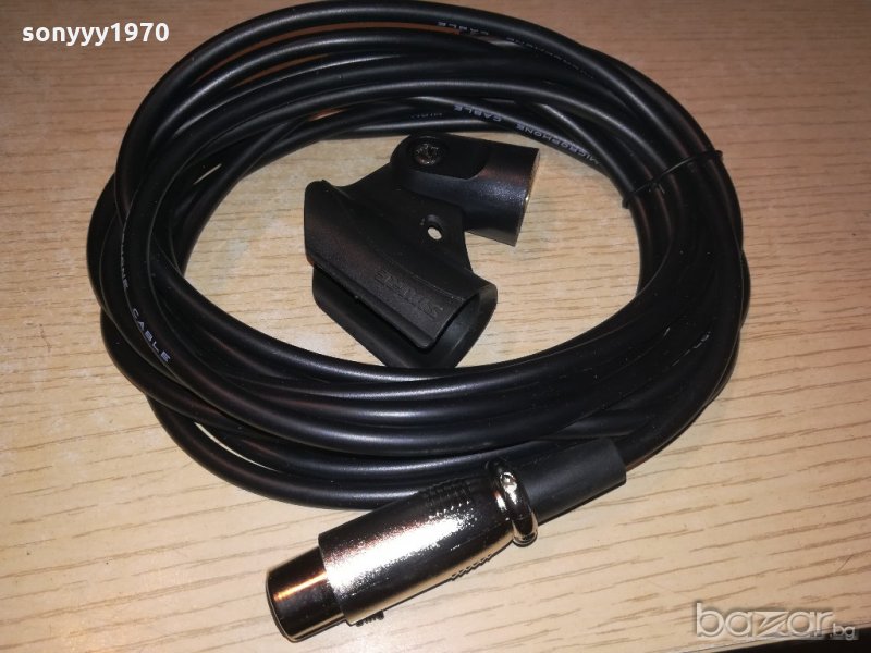 shure държач-30ЛВ и кабел-45ЛВ-за микрофон, снимка 1