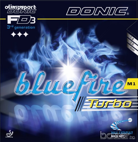 гума за тенис на маса Donic Blue Fire M1 Turbo нова , снимка 1