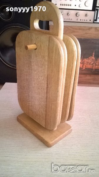 Дъски за рязане с поставка-32х15х10см-внос швеицария, снимка 1
