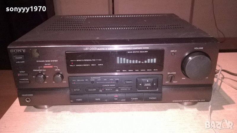 sony ta-d509 stereo amplifier-made in japan-внос швеицария, снимка 1