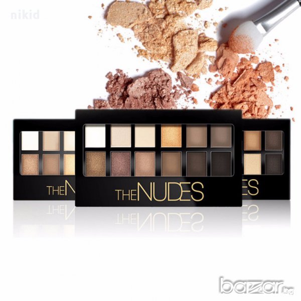 MAYBELLINE копие The Nudes 12 цвята палитра сенки опушен грим за очи, снимка 1